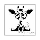 動物のシグネチャーキリン ラバースタンプ (インプリント)