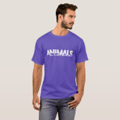 動物のシルエットギフトの動物たち Tシャツ (正面フル)
