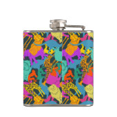 動物のシルエットパターン フラスク (裏面)