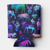 動物のシルエット、銀河系宇宙効果 缶クーラー (裏面)