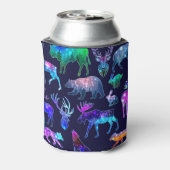 動物のシルエット、銀河系宇宙効果 缶クーラー (缶裏面)