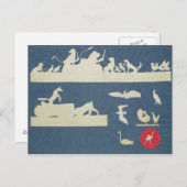 動物のシーン ポストカード (正面/裏面)