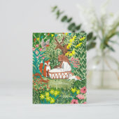 動物のジャングル・グリーン |新生児おめでとう | シーズンポストカード (スタンド正面)