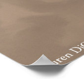 動物のスカルとつる植物 ポスター (角)