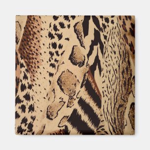 動物のスタイリッシュチーターZebra Leopard柄 マグネット