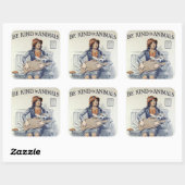 動物のステッカーに優しい スクエアシール (シート)