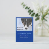 動物のセラピー 名刺 (スタンド正面)