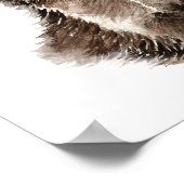 動物のタヌキの友だちは下着のユーモアのようなものだ ポスター (角)