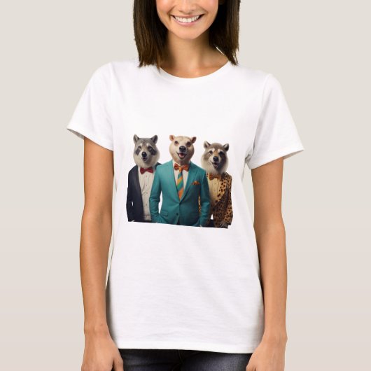 動物のタレントショー Tシャツ (正面)