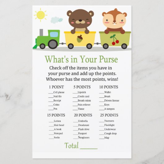 動物のトレーニングあなたの財布ゲームの中にあるものは何ベビーshowe (正面)