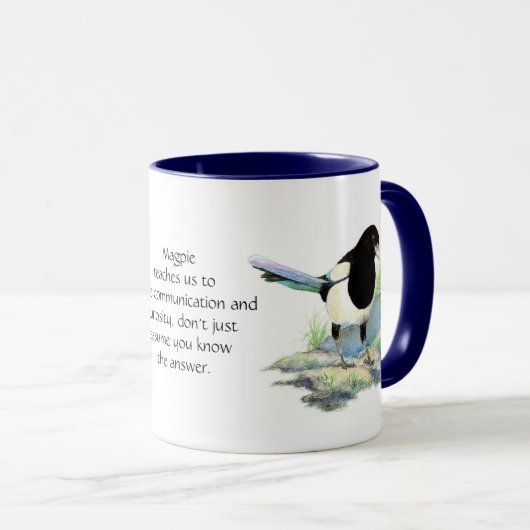 動物のトータム、励ましとインスピレーション マグカップ (正面右)