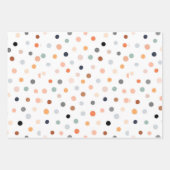 動物のドットと虹 ラッピングペーパーシート (正面2)