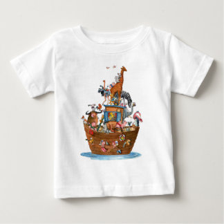 動物のノアの箱舟-ベビーのTシャツ ベビーTシャツ