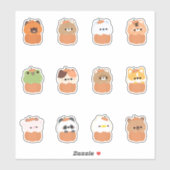 動物のハロウィーン シール (シート)