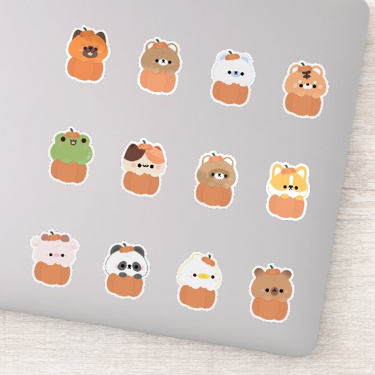 動物のハロウィーン シール (詳細)