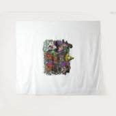 動物のハロウィーン タペストリー (正面(横))