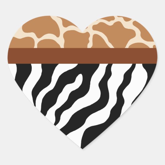 動物のハート印刷シール ハートシール (正面)