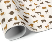 動物のパターン1 ラッピングペーパー (ロールコーナー)