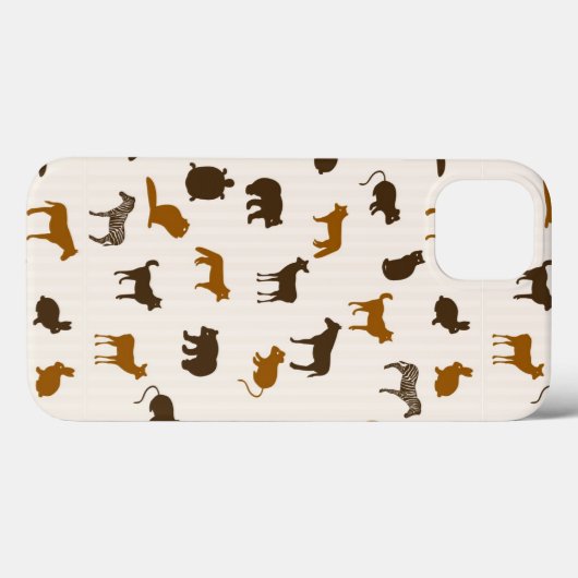 動物のパターン1 Case-Mate iPhoneケース (裏面 (横))