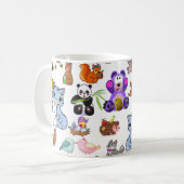 動物のパターン コーヒーマグカップ (正面左)