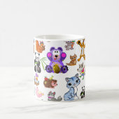 動物のパターン コーヒーマグカップ (中央)