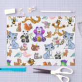 動物のパターン 薄葉紙 (クラフト)