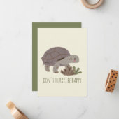 動物のパン：急いで幸せになってはならない ノートカード (正面/裏面インサイチュ)