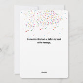 動物のパーティー – 動物の休日の新年のカード シーズンカード (裏面)