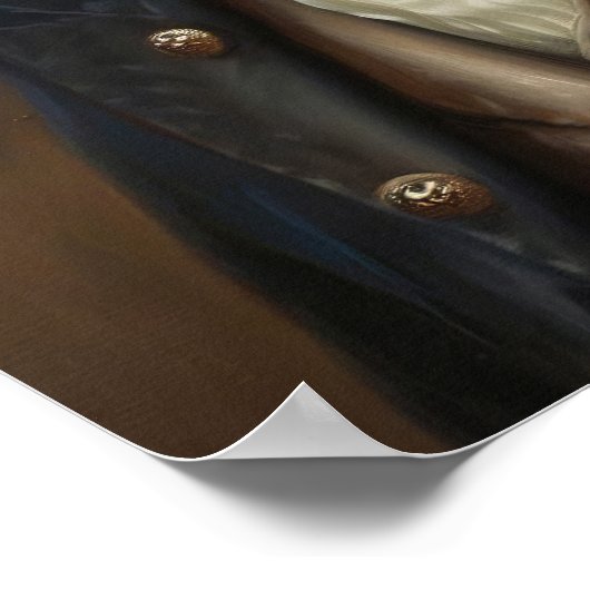 動物のビクトリアンポートレート、服を着たハリネズミ王室の ポスター (角)