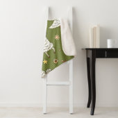 動物のビンテージクリスマス羊 シェルパブランケット (インサイチュ)