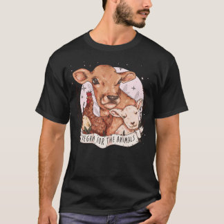 動物のビーガン Tシャツ