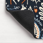 動物のフォークパターン マウスパッド (コーナー)