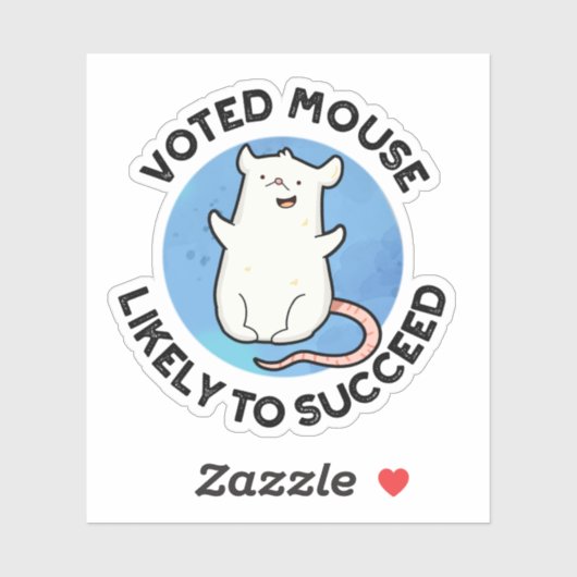 動物のフンに成功する可能性がおもしろい高い投票マウス シール (シート)