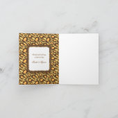 動物のプリントが入った結婚式のお礼状 サンキューカード (内部)