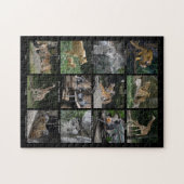 動物のベビーのコラージュのパズル ジグソーパズル (横)