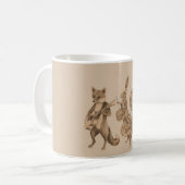 動物のマーチングバンド コーヒーマグカップ (正面左)