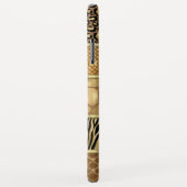 動物のミックス ゴールド ゼブラ ジラフ ヘビの皮 Case-Mate iPhoneケース (裏面/右)