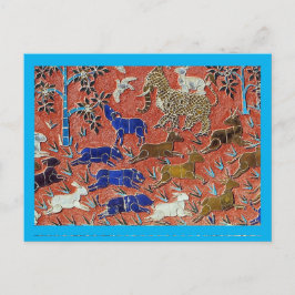 動物のモザイクと動物の救出 ポストカード