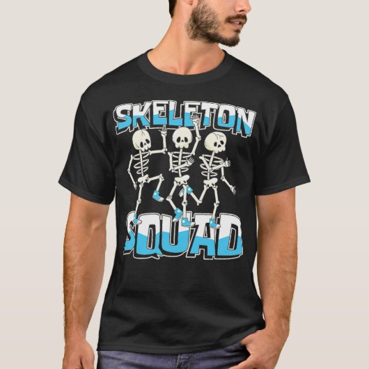 動物のユーモアを使った放射線技師のための骸骨集団 –  Tシャツ (正面)