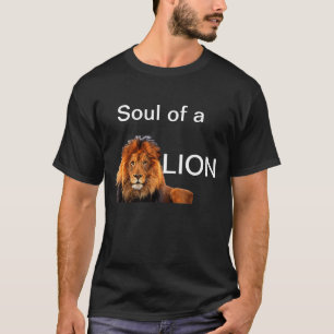 動物のライオンのTシャツの精神 Tシャツ