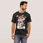 動物のラコニコーンゴミPANDAおとぎ話ユニコーン Tシャツ (正面フル)