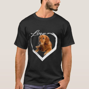 動物のラブゴールデンレトリバー Tシャツ