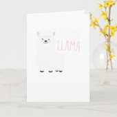 動物のラマの恋人のためのLlama Cute Best Giftママ カード (黄色い花)