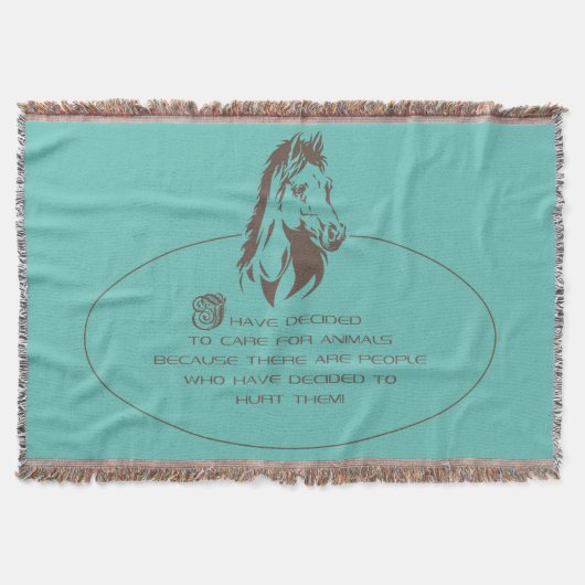 動物のロ気にゴ-ブランケット スローブランケット (正面)