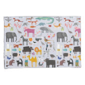 動物の不気味なリバーシブル 枕カバー (正面右)