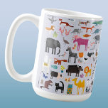 動物の不気味な コーヒーマグカップ<br><div class="desc">あらゆる種類のおもしろい動物や野生動物のための動物愛好家や獣医。サファリの動物、ジャングル、農場、鳥、ペットや野生動物。怪物も忍び込んだみたいだ。オリジナルアートby Nic Squirrell.</div>