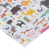 動物の不気味な ショートテーブルランナー (コーナー)