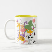 動物の不気味な ツートーンマグカップ (左)