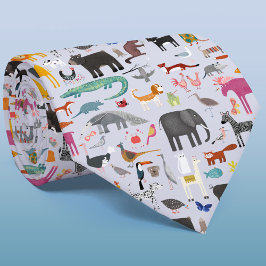 動物の不気味な ネクタイ