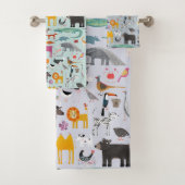 動物の不気味な バスタオルセット (インサイチュ)